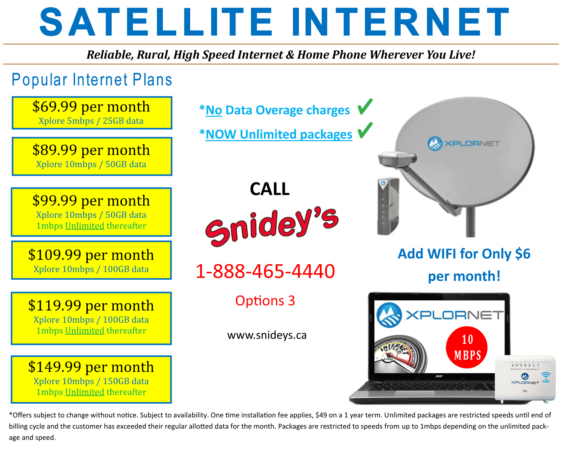 Snidey's Sales and Service High Speed Rural from