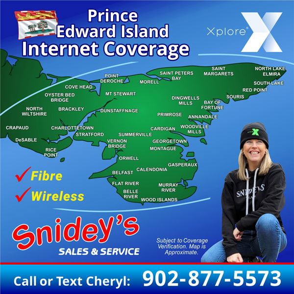 Snidey's Xplore Coverage - Prince Edward Island